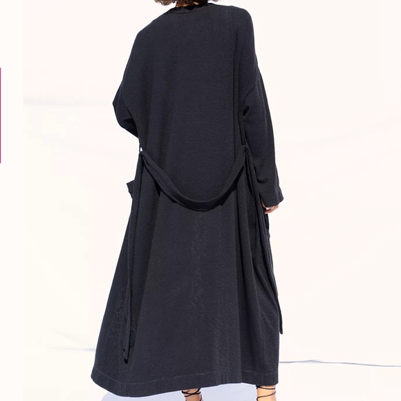 Free people knit navy pants sz large elastic waist - Picture 3 of 5